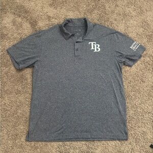 Men’s Tampa Bay Rays Men's Heather Blue Polo Shirt